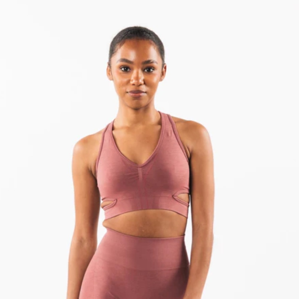 NWT Alphalete Status Sports Bra - Rose